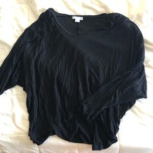 Over sized black long sleeve shirt